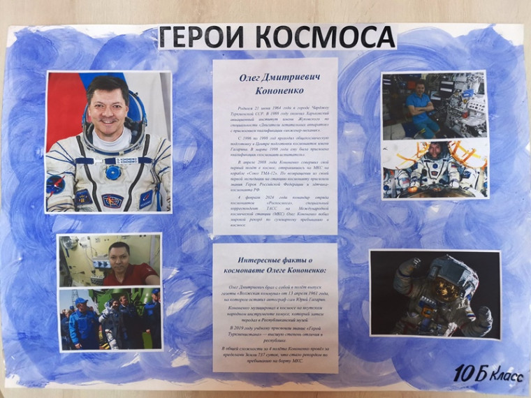 Конкурс плакатов «Герои космоса».